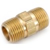 Anderson Metals 56122-08 Brass Pipe Fitting, Hex Nipple, 1/2" x