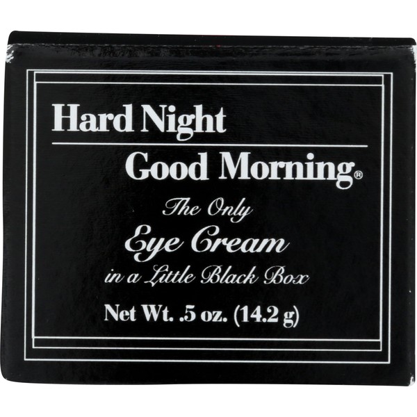 Hard Night Good Morning Eye Cream - Helps Wrinkle Reduction, Smoothing Fine Lines, Texture & Brightness with Botanical Infusion of Plant Extracts - Anti-aging, 0.5 oz