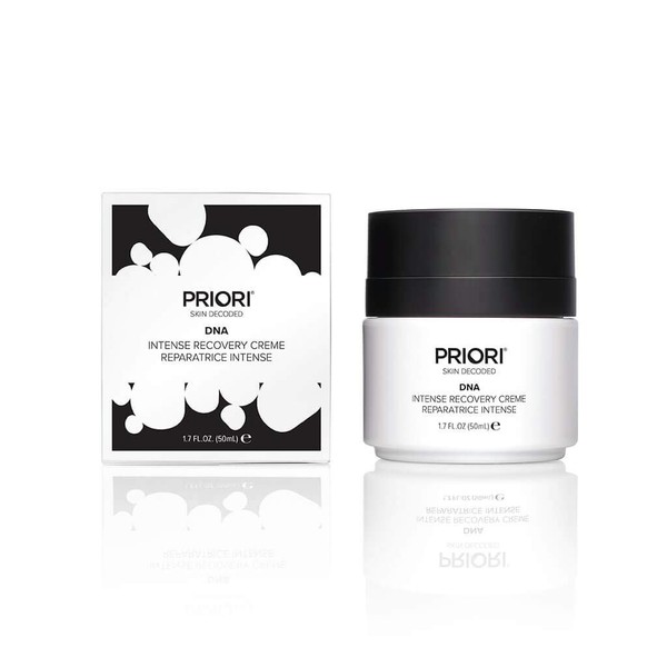 PRIORI Skincare DNA Intense Recovery Face Cream Blue Light and Pollution Defense Moisturizer with DNA Repair Enzymes Repair Protect Hydrate Vitamin C Butterfly Bush 1.7 fl oz
