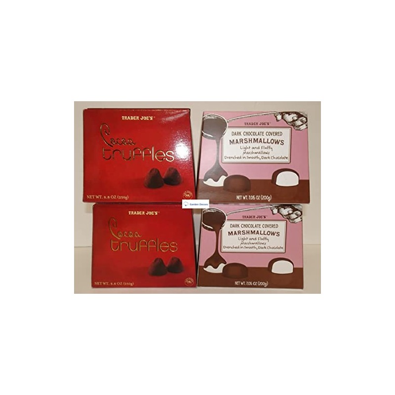 Trader Joe’s Cocoa Truffles & Dark Chocolate Covered Marshmallows (Four