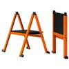 Ainai Folding Step Stool,Aluminum Ultra Thin Stool,400 Lbs Capacity with
