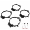4PCS Car Speaker Adapter Rear/Front Door with Wire Harness Replacement