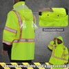 Hi Vis Safety Rain Jacket for Men Women Waterproof Breathable