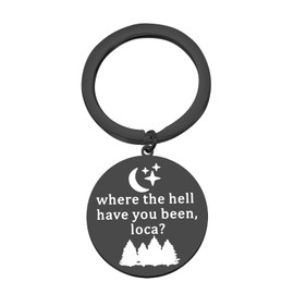 BLEOUK Twilight Gift Twilight Keychain Where The Hell Have You Been Loca Twilight Merch (where loca)
