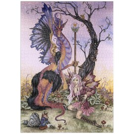 MyPuzzle Versammlung in der Morgendämmerung - Amy Brown - Premium 1000 Teile Puzzle - MyPuzzle Sonderkollektion von Tate & Co Puzzles