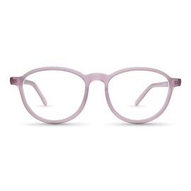 Sym removable frame made of acetate without lenses - compatible with all Sym glasses from the Kiez collection - model Bergmann, Crystal Skin Tone Pink | Matt