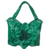 Zzfab Big Flower Purse with Clasp Green