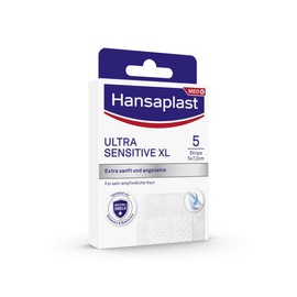 Hansaplast Ultra Sensitive Wound Dressing 5 x 7.2 cm XL Pack of 5