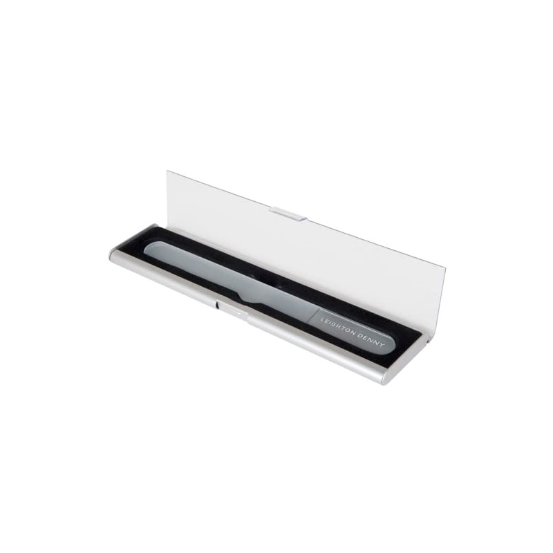 LEIGHTON DENNY Crystal Nail File in Aluminium Case - Large