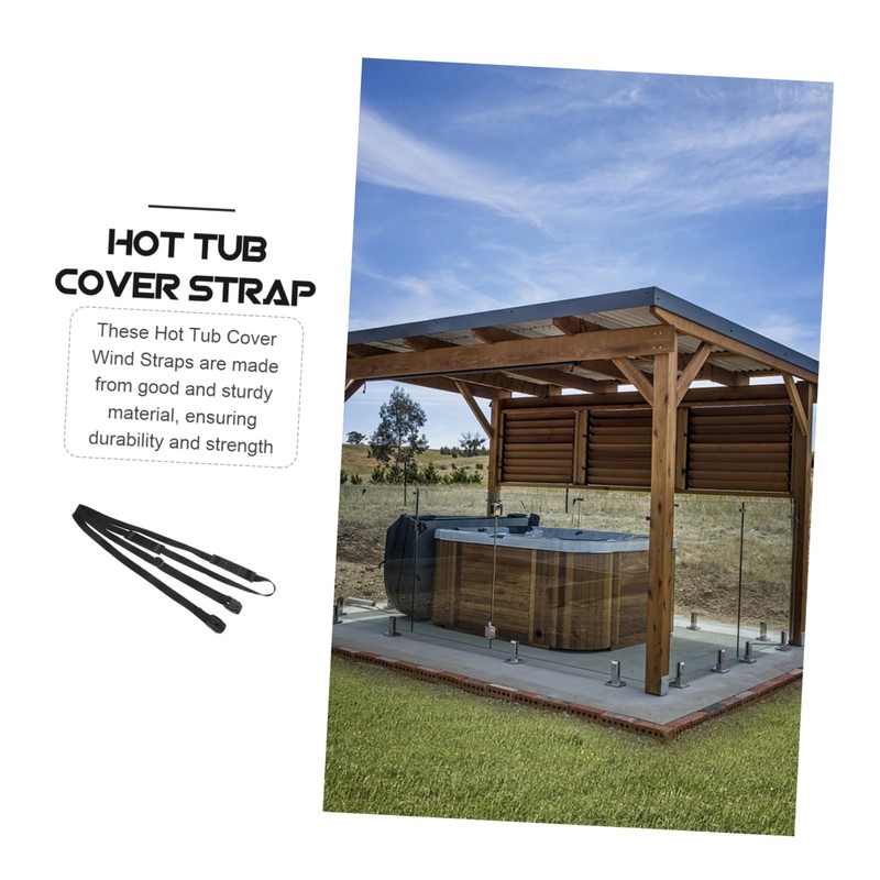 Outanaya 1Set Heavy Duty Hot Tub Cover Straps Secure Fixing