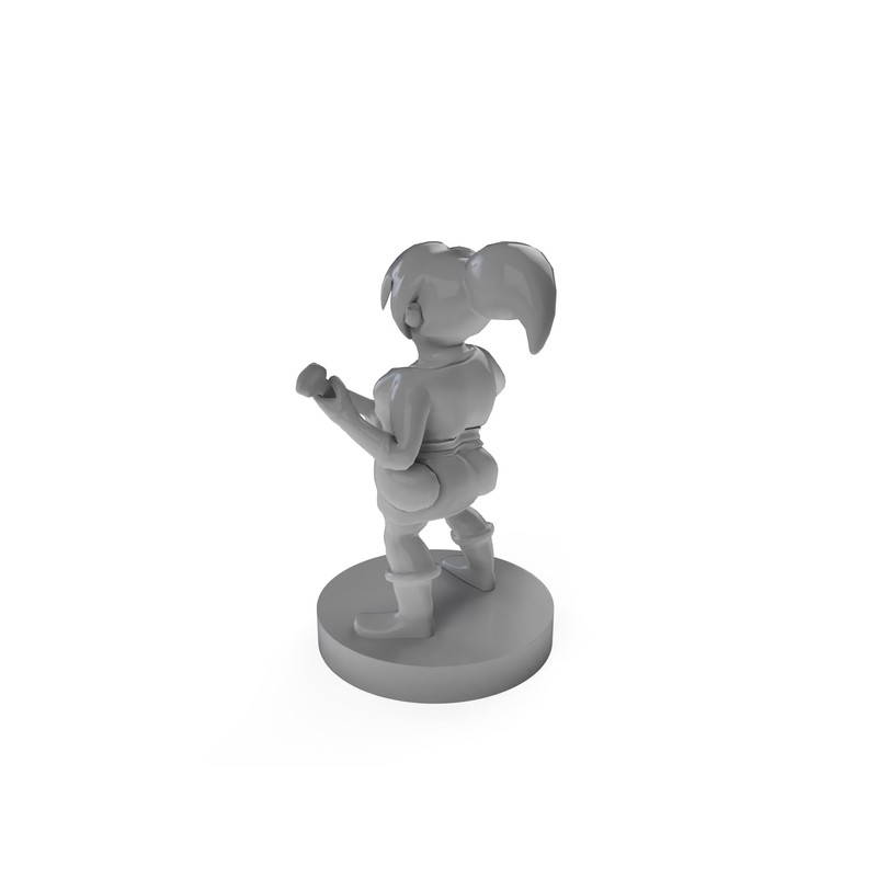 Halfling Female Bard Tabletop DND Gaming Miniature
