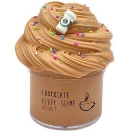 Chocolate Slime Scented Stretchy Butter Latte Slime Toy, Super Soft and Non-Sticky (200ml)
