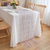 CHUQING Table Runner Pink 70 cm x 3 m Transparent