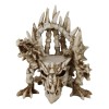 Legendary Arthurian Merlin Dragon Skulls Bones Skeletons Throne Chair Figurine
