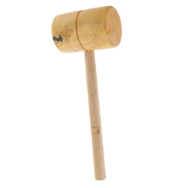 TEHAUX Hammer Smooth Handle Carpenter Mallet Durable Woodworking Tool for Home Decoration and Carving