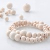 Foraineam 150 Pcs 1 Inch / 25mm Wood Beads Round