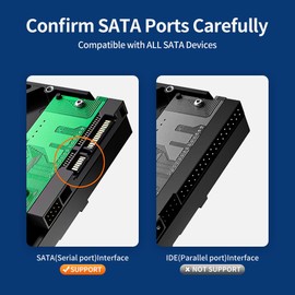 XANHAM 1-Pack 18 Inch SATA Cable, SATA III Cable 6Gbps 90 Degree Righe Angle to 180 Degree for SATA HDD, SSD, CD Driver, CD Writer, Black