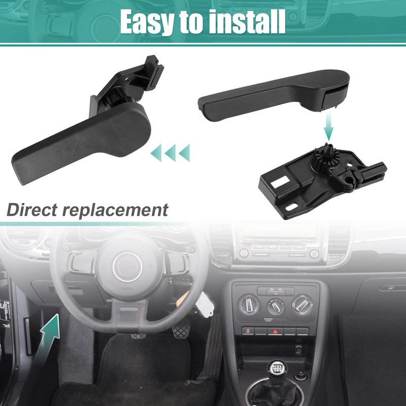 X AUTOHAUX 1 Set Hood Lock Release Handle Bracket 1KD823633A