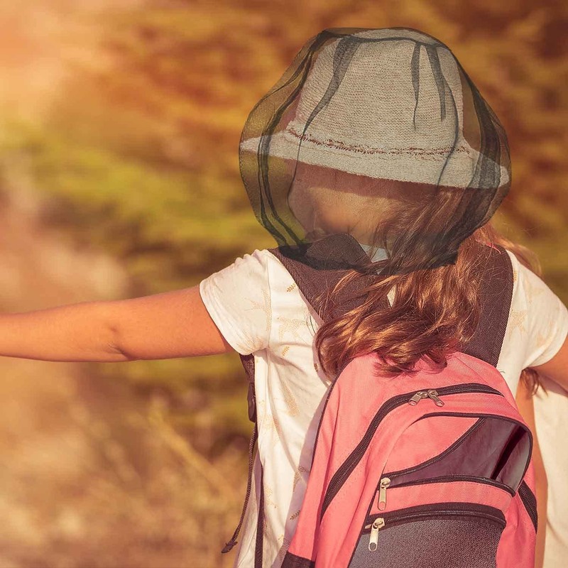 4 Pack Mosquito Head Net Face Mesh Net Head Protecting