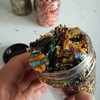 JINRUISI Gilding Flakes Variegated Gold Foils Leaf Flakes Gilding Craft