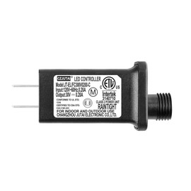 RXQMXG 30V 0.2A LED Controller with Extension Cord Compatible with Model JT-EL/FC300V0200-C Class 2 Power Supply IP44 Low Voltage Transformer for Christmas Light