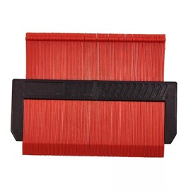 Mr. Gadget's Solutions New Plastic Contour Gauge Professional Tiling Tiles Laminate Carpet Wood Switches,RED/BLACK, 14 Centimetre