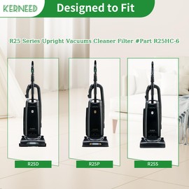 8 Pack HEPA R25 Vacuum Replacement Bags for Riccar R25 Series R25S, R25D, R25P Upright Vacuums Cleaner Filter, #Part R25HC-6