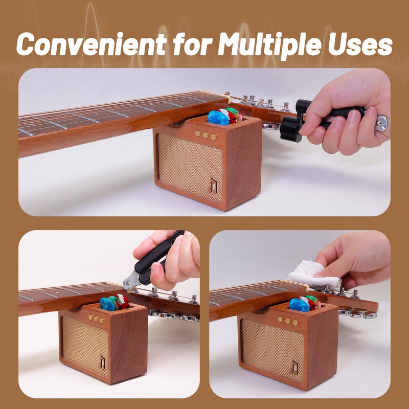 Guitar Neck Rest - CoolGift Mart Amp-Styled Solid Wood Guitar