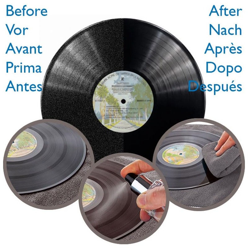 Vinyl Record Restoration & Cleaning Fluid Kit (150ml) - with