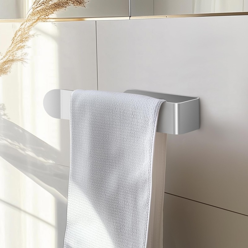 8 Inch Hand Towel Holder, Self Adhesive Towel Bar for