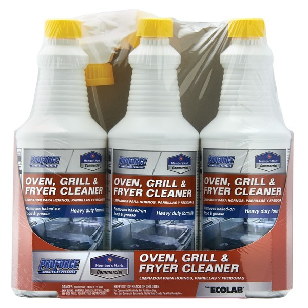 Member's Mark Commercial Oven, Grill and Fryer Cleaner, 32 oz, 3 Piece