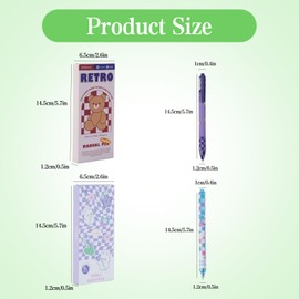 IEMIEBSHA 12PCS Black Ink Gel Pens, Cute Cartoon Retractable Animal Child Check Pens, 0.5mm Smooth Writing Pens School Supplies Gifts for Kids Girls Boys Women Writing Taking Notes Drawing