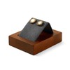 Oirlv Solid Wood Earring Stand Jewellery Display Stand Holder Microfibre