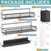 DTUQYX Spice Rack Wall Mounted 6 Pack, Heavy Duty Metal