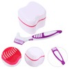 Minkissy False Travel Organizer Portable Retainer Bath Cup Brush Set