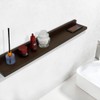 Sleek & Stylish Bellaterra 35 in. Wireless Charger Shelf; Rustic