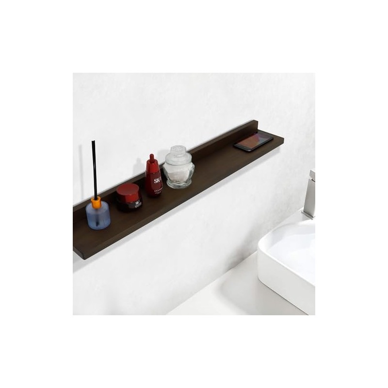 Sleek & Stylish Bellaterra 35 in. Wireless Charger Shelf; Rustic
