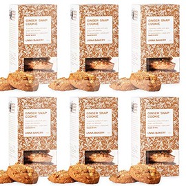 Unna Bakery Butter Cookies 3.4 oz gift boxes (Ginger Snaps by Unna Bakery, 6)