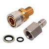 1/8 BSPP Quick Connector, Quick Disconnect Connector Stainless Steel Adapter,