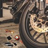 Alipis 1 Set Motorcycle Security Alarm System with Engine Start