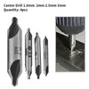 Centring Drill Bit Set, 4 Pieces 60 Degree HSS 1/2/2.5/5