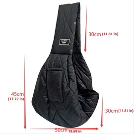 CYBERNOVA Small Pet Dog Cat Sling Carrier for 1-7 kg, Warm and Windproof with Bag, Hand-Free Pet Bag, Dog Cat Puppy Carry Bag for Winter Cold Weather (Grey)