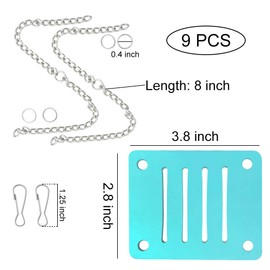 WishLotus 3pcs Lovely Hamster Play Toys, Rainbow Bridge & Seesaw & Swing, Climb and Play Toy, Boredom Breaker Small Animal Activity Toy, DIY Hamster Cage Accessories for Small Pets (Blue)