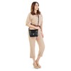Cluty Women's Shoulder Bag Genuine Leather 020960, black