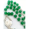 Green Italian Rosary Beads - Made in Italy - Stamped