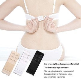 Bra Extender 9 Pieces Bra Extender 2 Hooks / 3 Hooks / 4 Hooks Extension Strap for Women Bra 3 Colours, 2 hooks / 3 hooks / 4 hooks