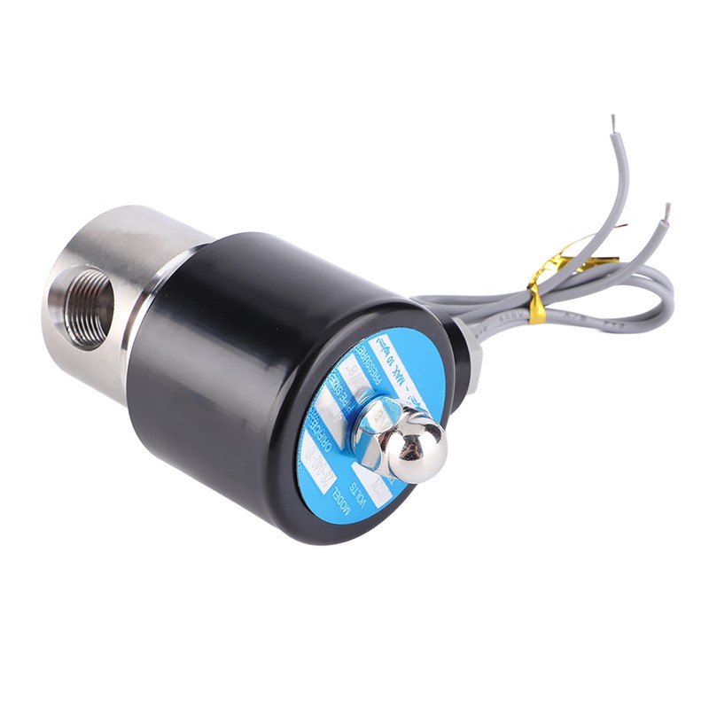 DC 12V G3/8" Stainless Steel 304 Normally Closed Electric Solenoid