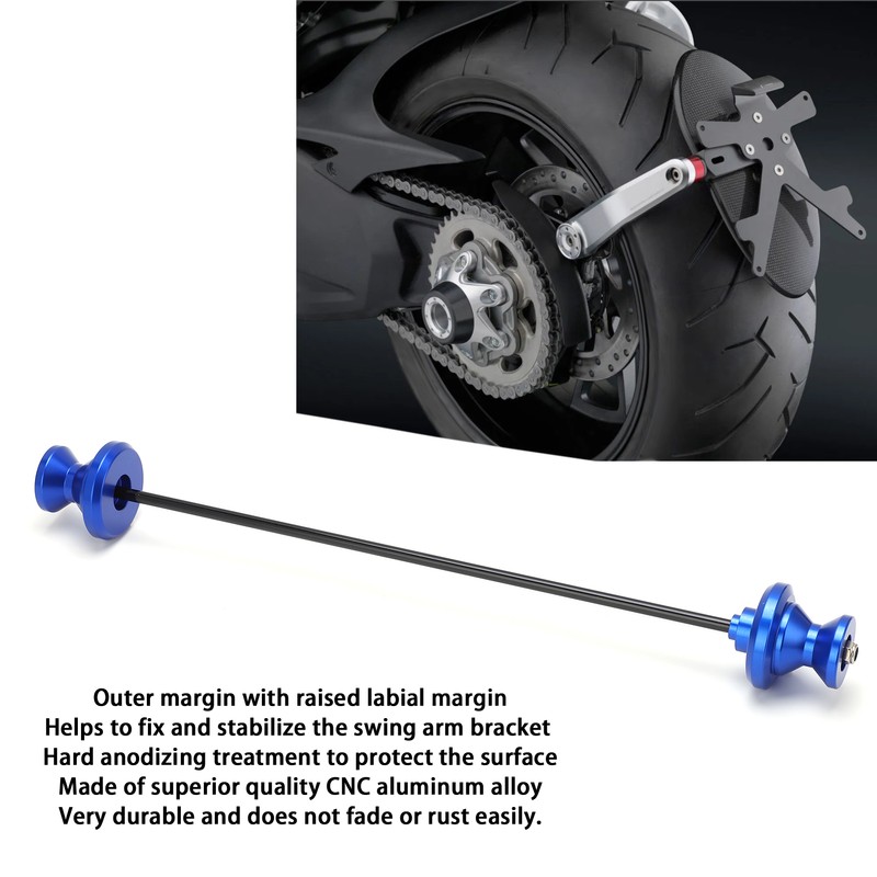 Motorcycle Rear Fork Axle Slider Wheel Crash Protector CNC Aluminum