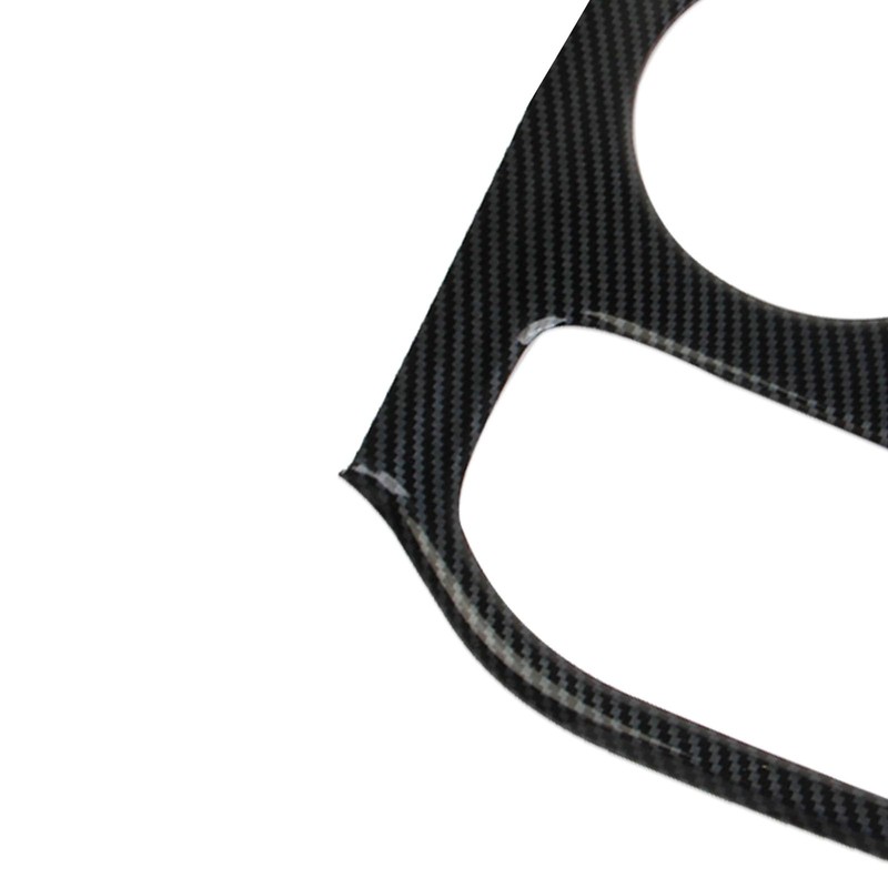 crosselec Carbon Fiber Center Console Gear Shift Panel Cup Holder