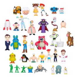 NLIEOPDA 36 Pack Anime Figurines Set - Woody Doll, Buzz Lightyear Toy, PVC Figures